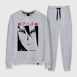 Женский костюм Лицо девушки в стиле манга