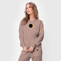 Костюм хлопковый женский Dune the movie logo, цвет: пыльно-розовый — фото 2