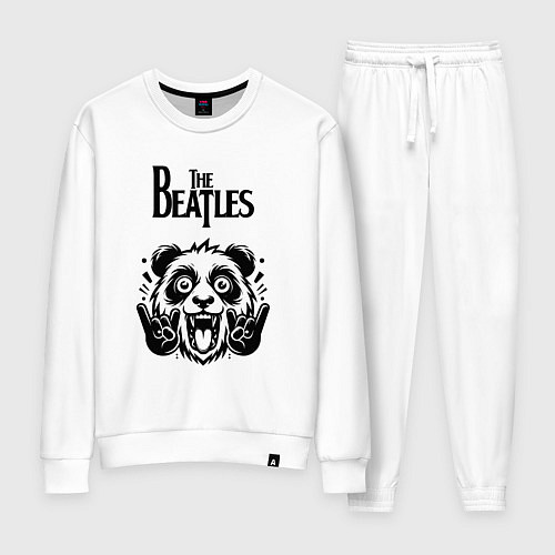 Женский костюм The Beatles - rock panda / Белый – фото 1