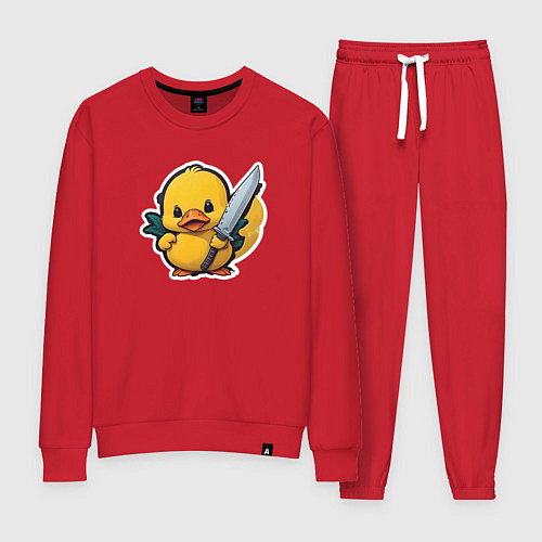 Женский костюм Боевой утенок / Красный – фото 1