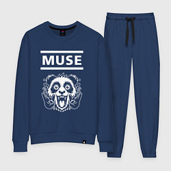 Костюм хлопковый женский Muse rock panda, цвет: тёмно-синий