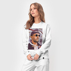 Костюм хлопковый женский Киллер, цвет: белый — фото 2