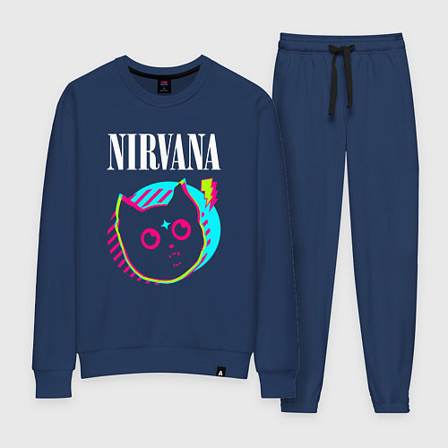 Женский костюм Nirvana rock star cat / Тёмно-синий – фото 1
