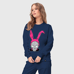 Костюм хлопковый женский Pink Donnie Darko, цвет: тёмно-синий — фото 2
