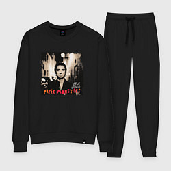 Костюм хлопковый женский Depeche Mode - Dave Gahan paper mosters, цвет: черный