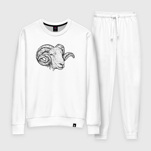 Женский костюм Голова барашка / Белый – фото 1