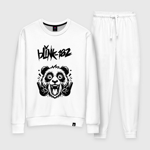 Женский костюм Blink 182 - rock panda / Белый – фото 1