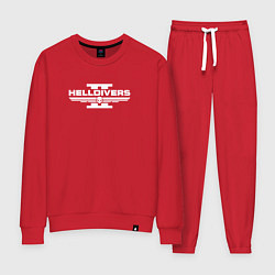 Костюм хлопковый женский Helldivers 2: Logo, цвет: красный