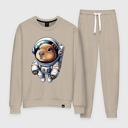 Женский костюм Прикольный капибарыш космонавт - нейросеть