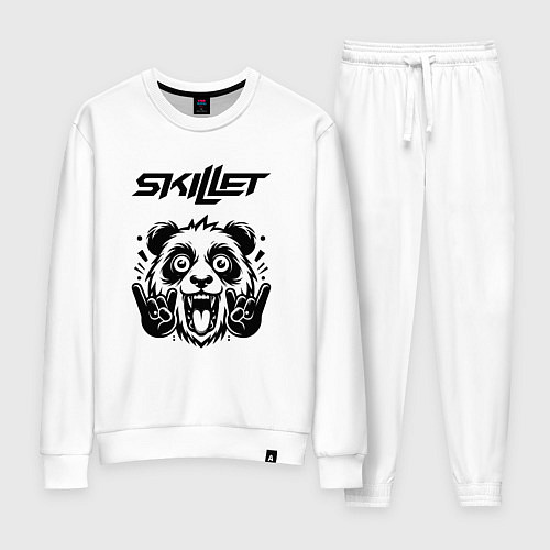 Женский костюм Skillet - rock panda / Белый – фото 1