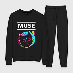 Костюм хлопковый женский Muse rock star cat, цвет: черный