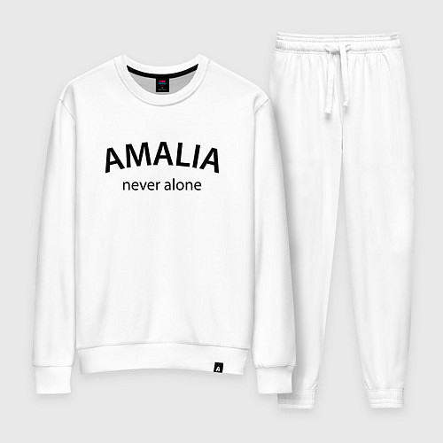 Женский костюм Amalia never alone - motto / Белый – фото 1