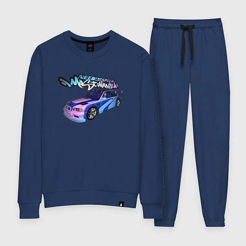 Женский костюм NFS Most Wanted neon bmw / Тёмно-синий – фото 1