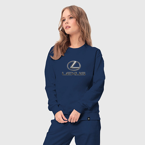 Женский костюм Lexus авто бренд лого / Тёмно-синий – фото 3