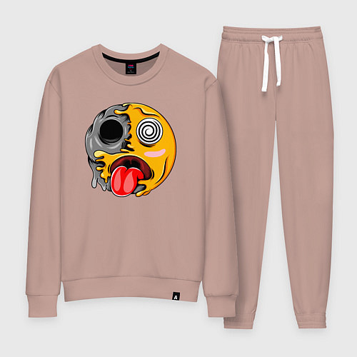 Женский костюм Гипносмайл emoji / Пыльно-розовый – фото 1