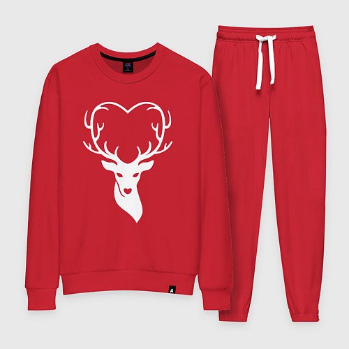 Женский костюм Люблю оленей / Красный – фото 1