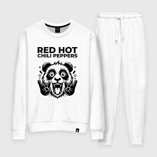 Женский костюм Red Hot Chili Peppers - rock panda / Белый – фото 1