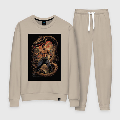 Женский костюм Боец Муай Тай / Миндальный – фото 1