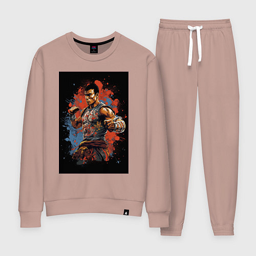 Женский костюм Тайский боец / Пыльно-розовый – фото 1