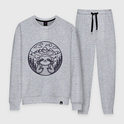 Женский костюм Ленивец турист с рюкзаком