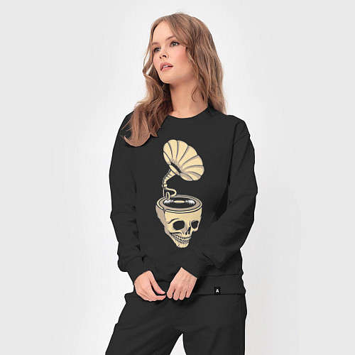 Женский костюм Skull vinyl / Черный – фото 3