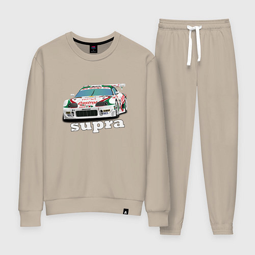 Женский костюм Toyota Supra Castrol 36 / Миндальный – фото 1