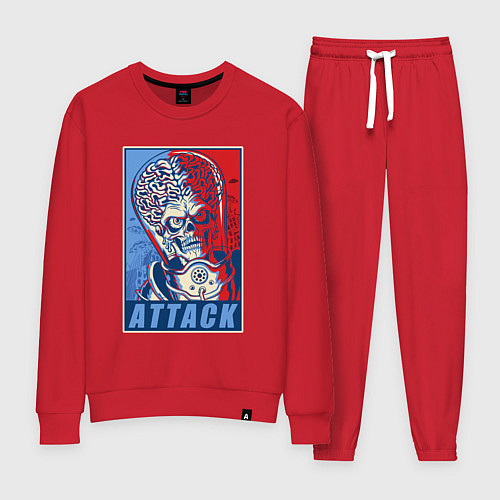Женский костюм Attack brain-alien / Красный – фото 1