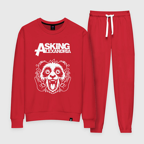 Женский костюм Asking Alexandria rock panda / Красный – фото 1