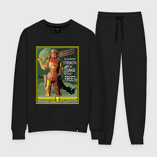 Женский костюм Helldivers 2: Strenght / Черный – фото 1