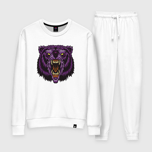 Женский костюм Фиолетовый медведь / Белый – фото 1