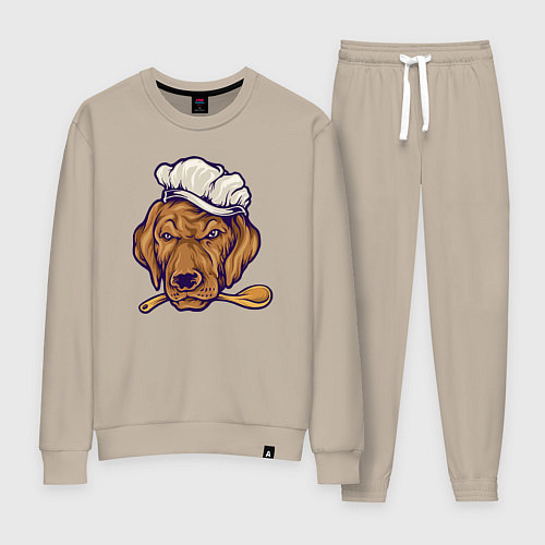 Женский костюм Chef dog / Миндальный – фото 1
