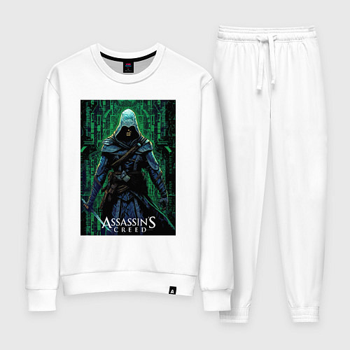 Женский костюм Assassins creed стиль матрицы / Белый – фото 1