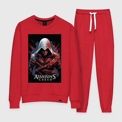 Женский костюм Assassins creed красные пятна / Красный – фото 1