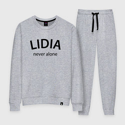 Костюм хлопковый женский Lidia never alone - motto, цвет: меланж