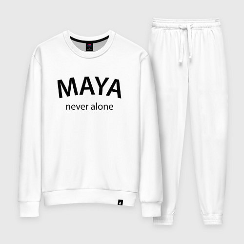 Женский костюм Maya never alone- motto / Белый – фото 1