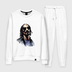 Костюм хлопковый женский Snoop dog, цвет: белый