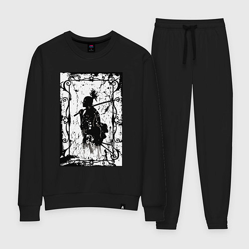 Женский костюм Воин с катаной / Черный – фото 1