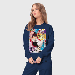 Костюм хлопковый женский Адский рай Габимару Синоби, цвет: тёмно-синий — фото 2