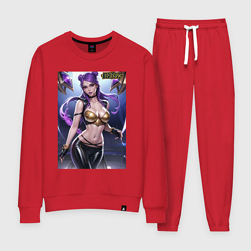 Женский костюм Akali Kda League Of Legends / Красный – фото 1