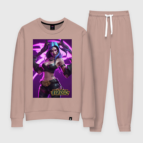 Женский костюм League of Legends Akali Kda / Пыльно-розовый – фото 1