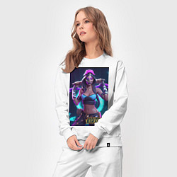 Костюм хлопковый женский League of Legends Akali Kda, цвет: белый — фото 2
