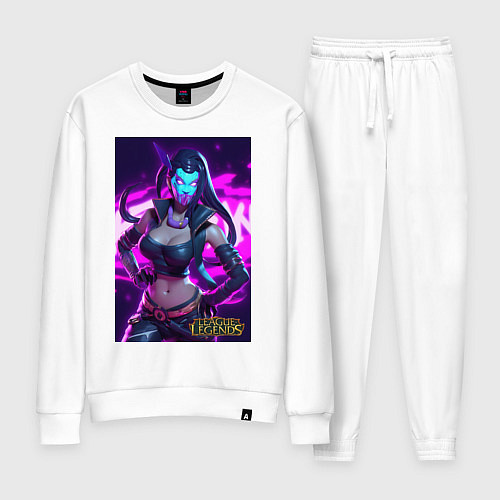 Женский костюм League of Legends Akali Kda / Белый – фото 1