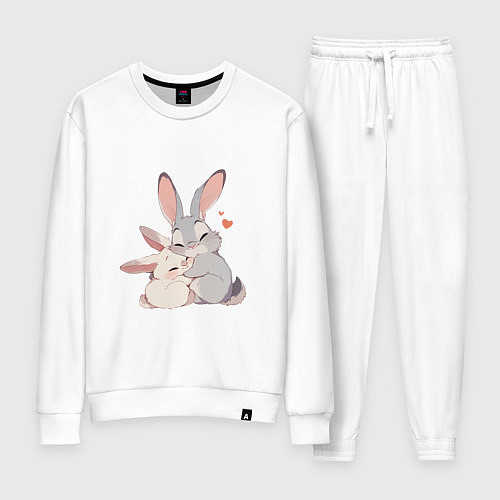 Женский костюм Зайки обнимайки / Белый – фото 1