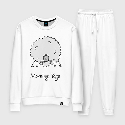 Женский костюм Утро и йога / Белый – фото 1