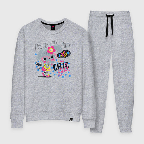 Женский костюм Fashion chic girls / Меланж – фото 1