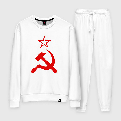 Женский костюм Серп, молот и звезда / Белый – фото 1