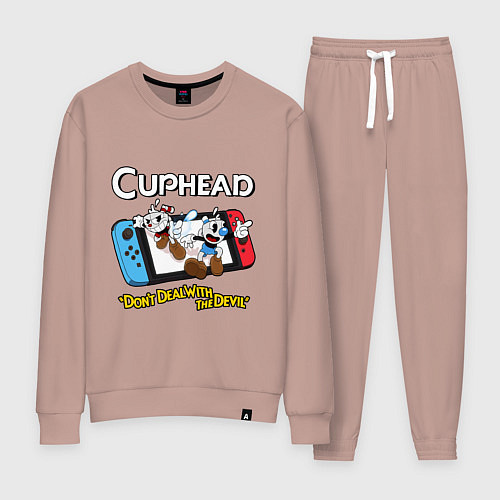 Женский костюм Switch cuphead / Пыльно-розовый – фото 1