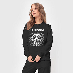 Костюм хлопковый женский The Offspring rock panda, цвет: черный — фото 2