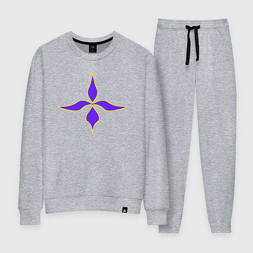 Женский костюм Узорные четыре лепестка / Меланж – фото 1