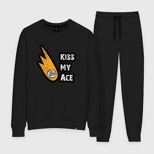 Женский костюм Kiss my ace volleyball / Черный – фото 1